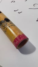 Load and play video in Gallery viewer, Handmade Nepalese Bamboo Recorder, traditional wooden Indian flute, ethnic wind instrument for folk music
