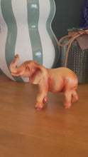 Load and play video in Gallery viewer, The Little Elephant – A 9cm Wood-effect Figurine
