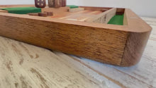 Load and play video in Gallery viewer, Wooden Inlaid Backgammon Set - 30cm x 26cm with Wooden Pieces and Dice
