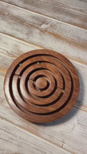 Load and play video in Gallery viewer, Handcrafted Wooden Labyrinth Puzzle Maze - Educational Brain Teaser Game for Children and Adults
