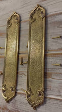Load and play video in Gallery viewer, The Arcadia Finger Plates – A Set of Four Slim Solid Brass Door Push Plates
