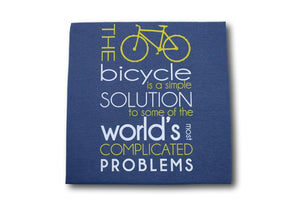 The bicycle is a simple solution T shirt X Large 46"/48"