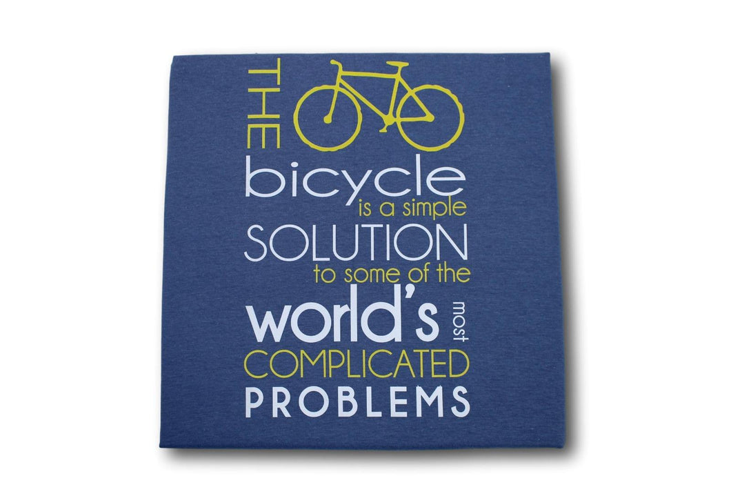 The bicycle is a simple solution T shirt X Large 46