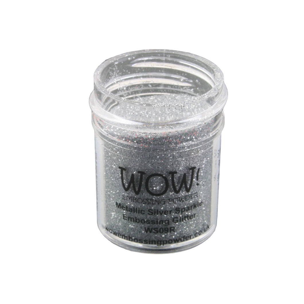 Wow! Glitter Embossing Powder 15ml - Metallic Silver Sparkle
