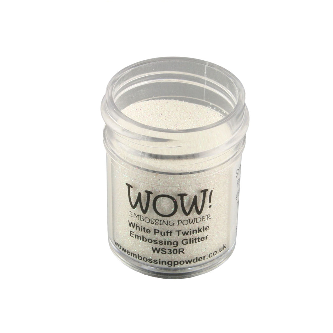 Wow! Glitter Embossing Powder 15ml - White Puff Twinkle