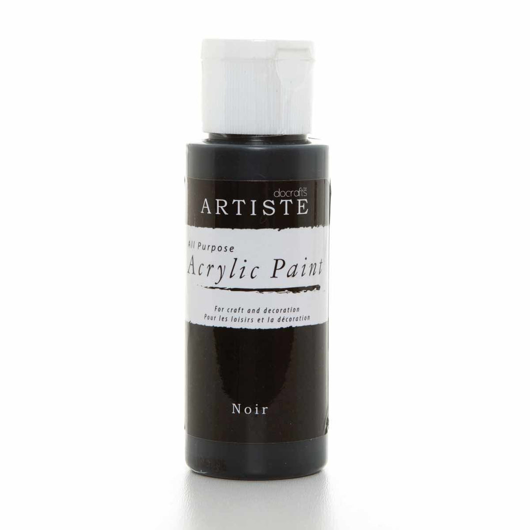 Artiste Crafter's All Purpose Acrylic Paint 2oz (59ml) - Noir
