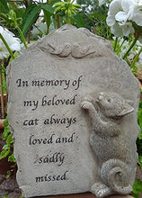 Load image into Gallery viewer, Beloved cat resin memorial plaque
