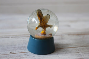 Falcon Snow Globe Christmas Glass Ornament Festive Decoration