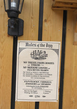 Load image into Gallery viewer, Old fashioned Rules of the Inn thieves poster
