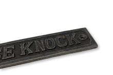 Load image into Gallery viewer, Cast Iron Antique Style Retro Please Knock Wall Plaque

