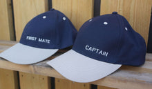 Load image into Gallery viewer, Captain and First Mate yachting nautical sailing caps
