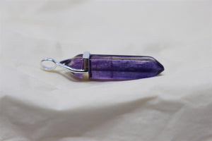 Fluorite DT Crystal Point Ritual Therapy Pendant