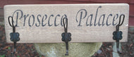 Shabby chic natural wooden coat rack - Prosecco Palace