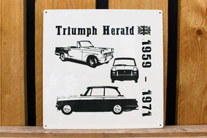 Triumph Herald 1958 - 1971 Metal Wall Hanging Sign Plaque