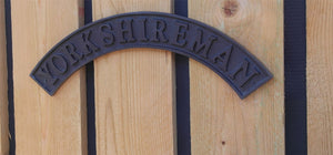 Cast Iron antique style Yorkshireman Plaque