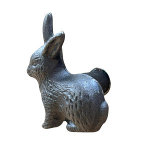 CAST IRON RABBIT SHAPED DRAWER KNOB for Kitchen cupboards | Cast Iron Antique style finish | Vintage charm meets modern functionality | 4cm wide x 2cm depth | Draw cabinet pull knob.