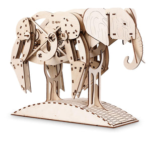 3D-Model Construction Mechanical Elephant Plywood 159-Piece