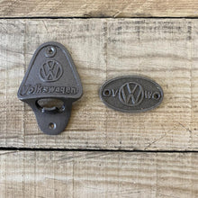 Load image into Gallery viewer, Volkswagon Cast Iron wall mounted Bottle Opener and wall plaque
