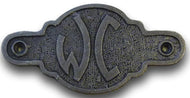 Cast Iron antique style WC Door Plaque
