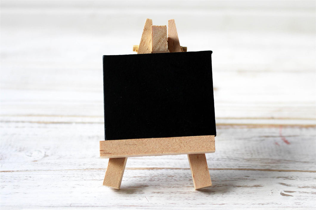 Mini Set of 6 Chalkboard Easel Place Cards Wedding Crafts