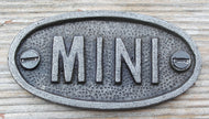 Cast Iron antique style MINI Door Wall Plaque
