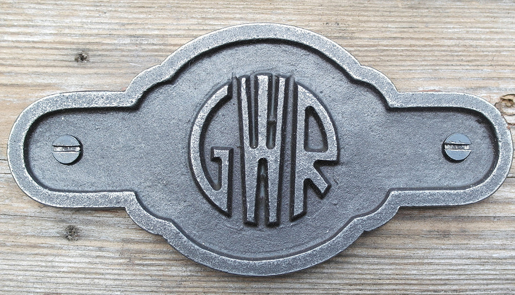 Cast Iron antique style GWR Door Wall Plaque