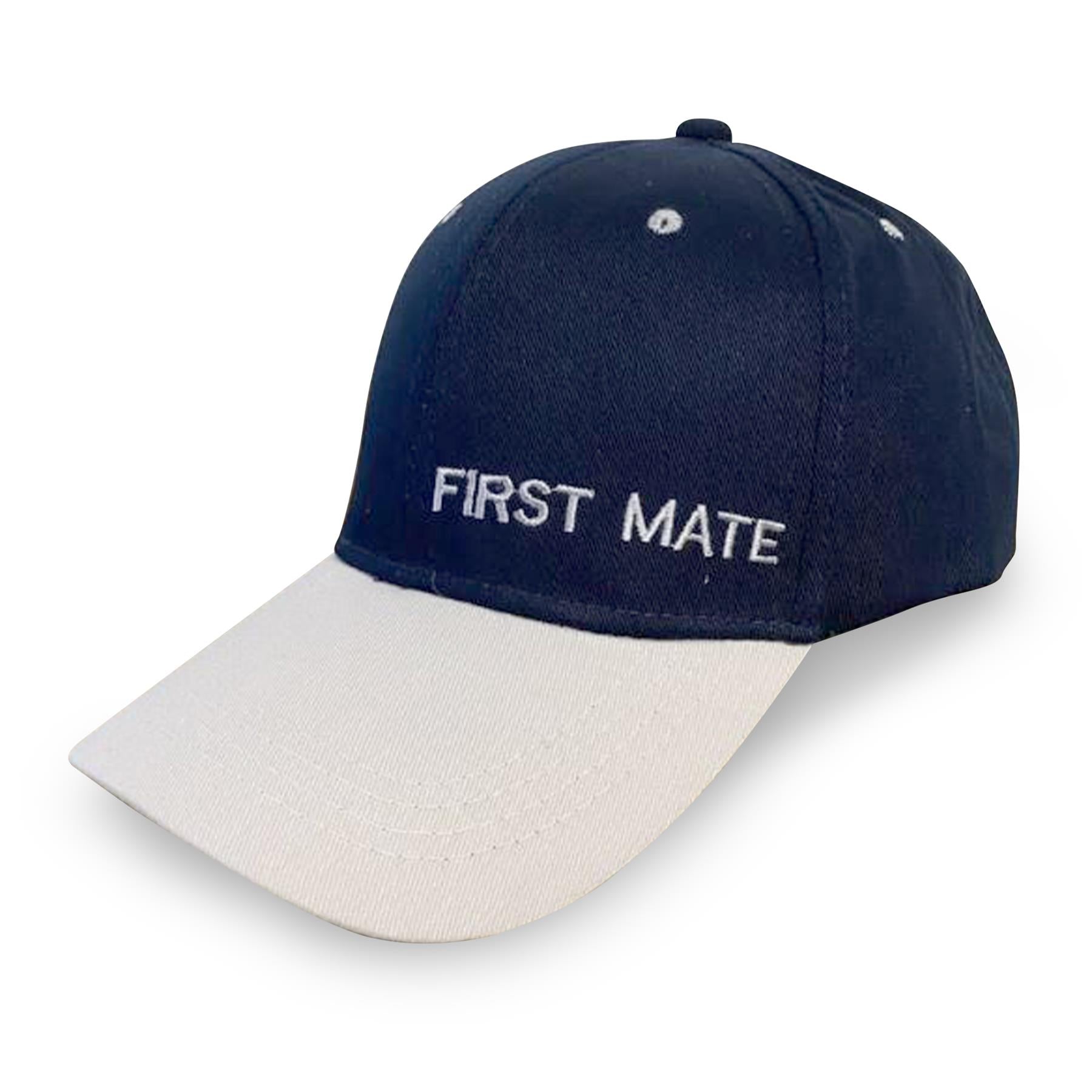 Adjustable FIRST MATE NAVY BLUE BASEBALL CAP yachting cap