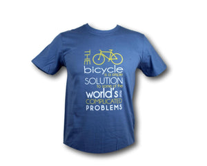 The bicycle is a simple solution T shirt Large 42"/44"