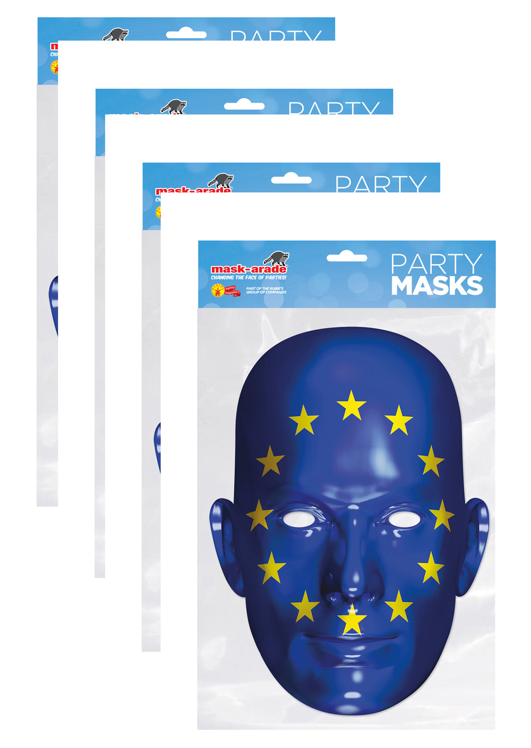 Four European Union Flag Face Mask