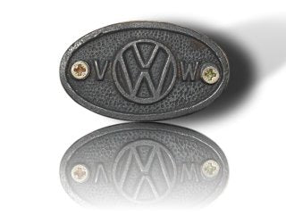 Cast Iron antique style VW Volkswagen plaque