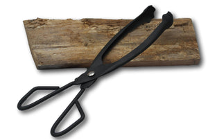 Traditional metal lightweight log / coal tongs