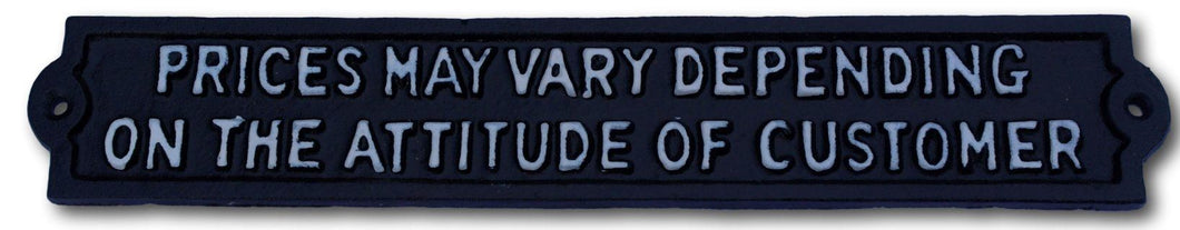 Prices may vary cast iron cheeky wall sign