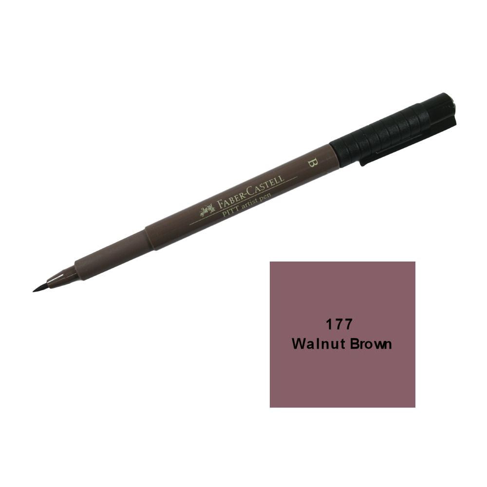 Faber-Castell Pitt Artist's Brush Marker Pen -177 Walnut Brown