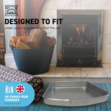 Load image into Gallery viewer, Traditional ash pan - 30cm wide ( 12&quot; ) ideal for standard sized fire grates
