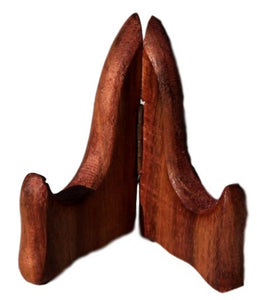 Decorative wooden 3" plate stand