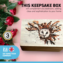 Load image into Gallery viewer, Wooden Owl Keepsake Box | Jewellery box | Trinket Box | Memory Box | Keepsake and Wooden Gift Boxes | Wedding Gifts | Storage for Women and men | keepsake boxes with lids
