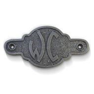 Cast Iron antique style WC Door Plaque