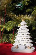 Load image into Gallery viewer, Mum Xmas tree shaped memorial flickering light weatherproof indoor/outdoor use
