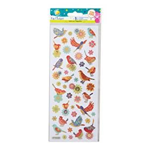 Craft Planet CPT 805258 Birds and Flowers Stickers