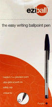 Load image into Gallery viewer, Pack of 10 purple Eziball medium ball point pens
