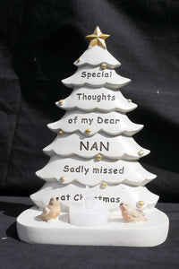 Nan Xmas tree shaped memorial flickering light weatherproof indoor/outdoor use