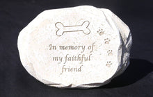 Load image into Gallery viewer, Resin dog memorial plaque
