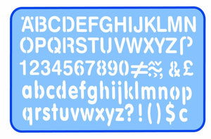 Stencil Helix Lettering 10mm 1cm