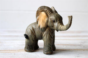Set of 2 Free Standing Graceful Small Elephant Decorative Ornament