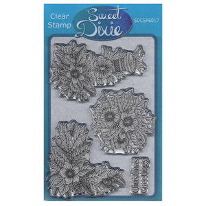 Sweet Dixie A6 Clear Stamp Set - SDCSA6017 Christmas Rose Florals