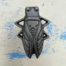 Load image into Gallery viewer, CAST IRON FUNKY BUG DRAWER KNOB for Kitchen cupboards | Cast Iron Antique style finish | Vintage charm meets modern functionality | 5cm long x 2cm depth
