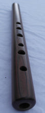 Load image into Gallery viewer, Wooden Andean Quena Jacaranda flute with a decorated protective carry bag
