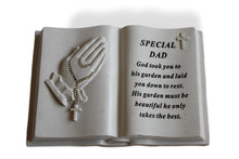 Load image into Gallery viewer, Praying Hands Special Dad Memorial Outdoor Diamante Ornament
