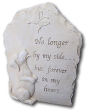 Load image into Gallery viewer, Beloved dog resin memorial plaque, No longer by my side....
