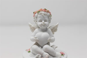Beautiful ceramic Angel Cherub figurine ornament trinket box / perfect gift for Mum/ Mothers / Grandma / Sister / Grave Memorial / Gifts for the home / living room / home décor